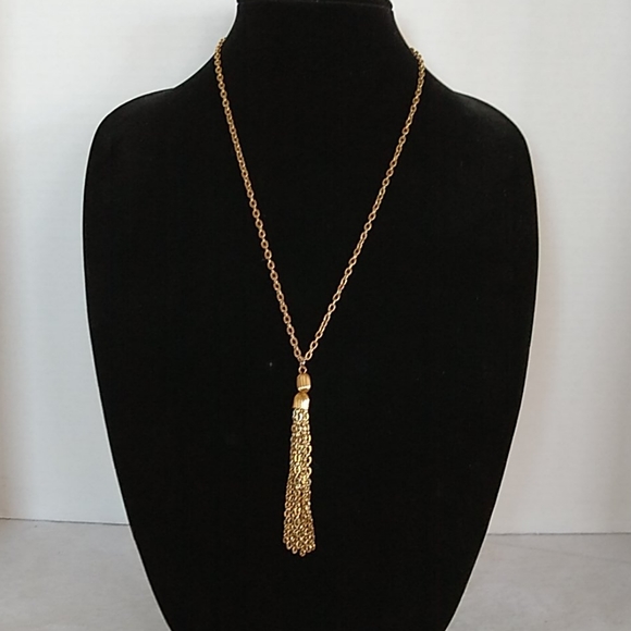 Goldtone Drop Necklace - Picture 1 of 4